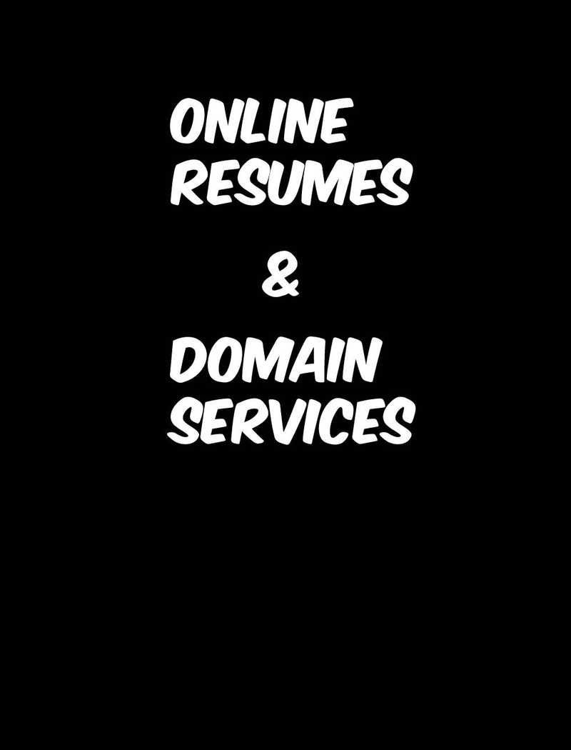 Domain Services & Online Resume